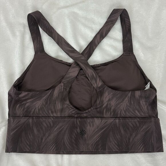 ATHLETA Aurora Scoop Sports Bra D-DD Size M Purpleish brown - Picture 5 of 10